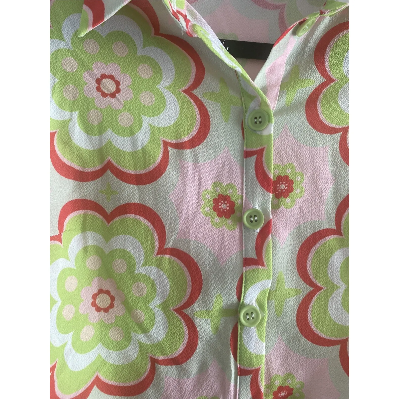 Asos Women's 4  Green Floral Hippie Dress‎ Mod NEW Cosplay Retro - Image 3