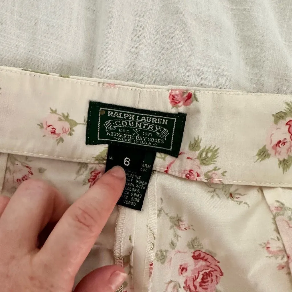 Vintage Ralph Lauren Country Women’s Size 6 Floral Pants - Image 4