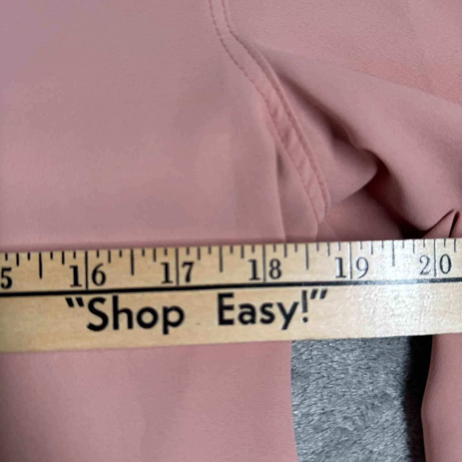 Nine West Blouse V-Neck Long Sleeve Business Casual Top Office Blush Pink Size S - Image 8