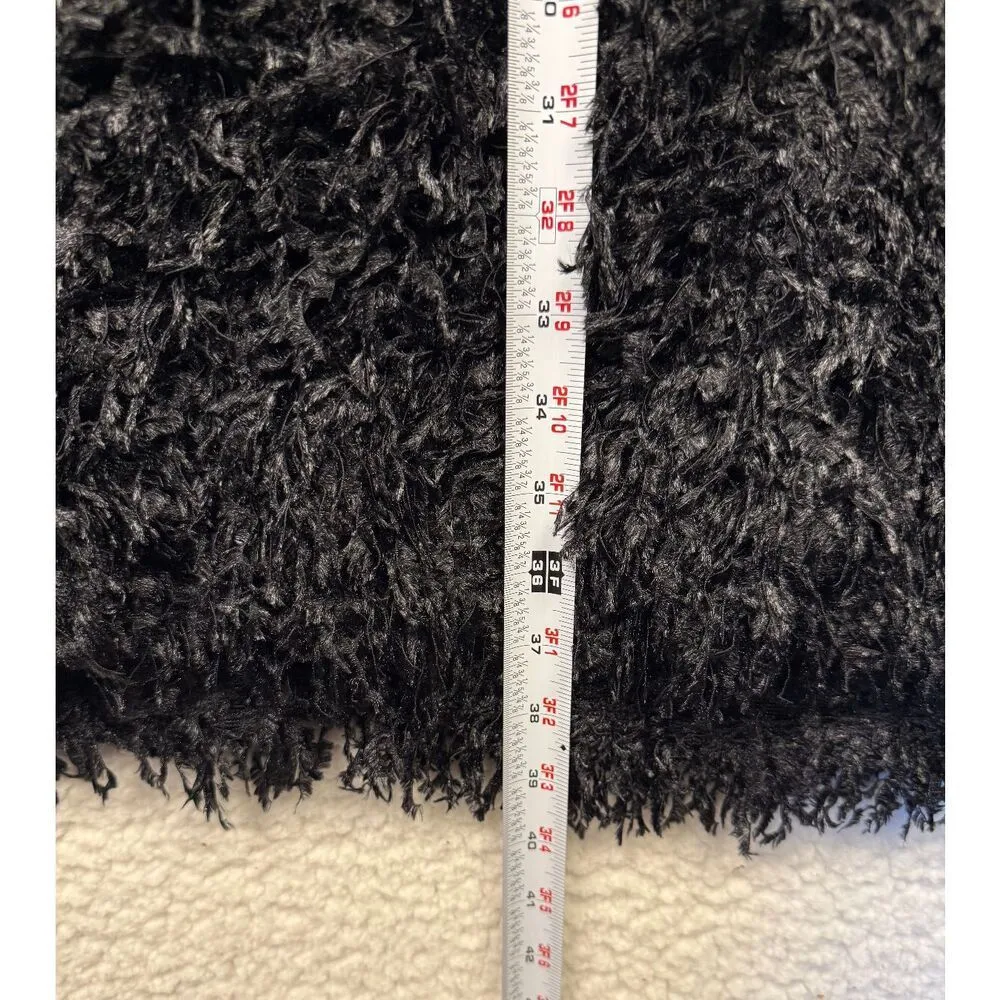 Anthropologie Sunday‎ In Brooklyn Chantal Black Fringe Couture Maxi Skirt Medium - Image 4