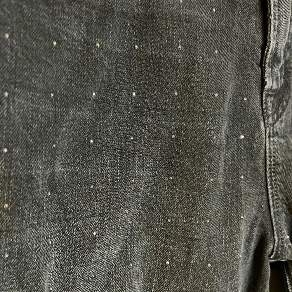 J Brand Crystal Embellished Straight Leg Ace Denim Jeans Size 26 - Image 5