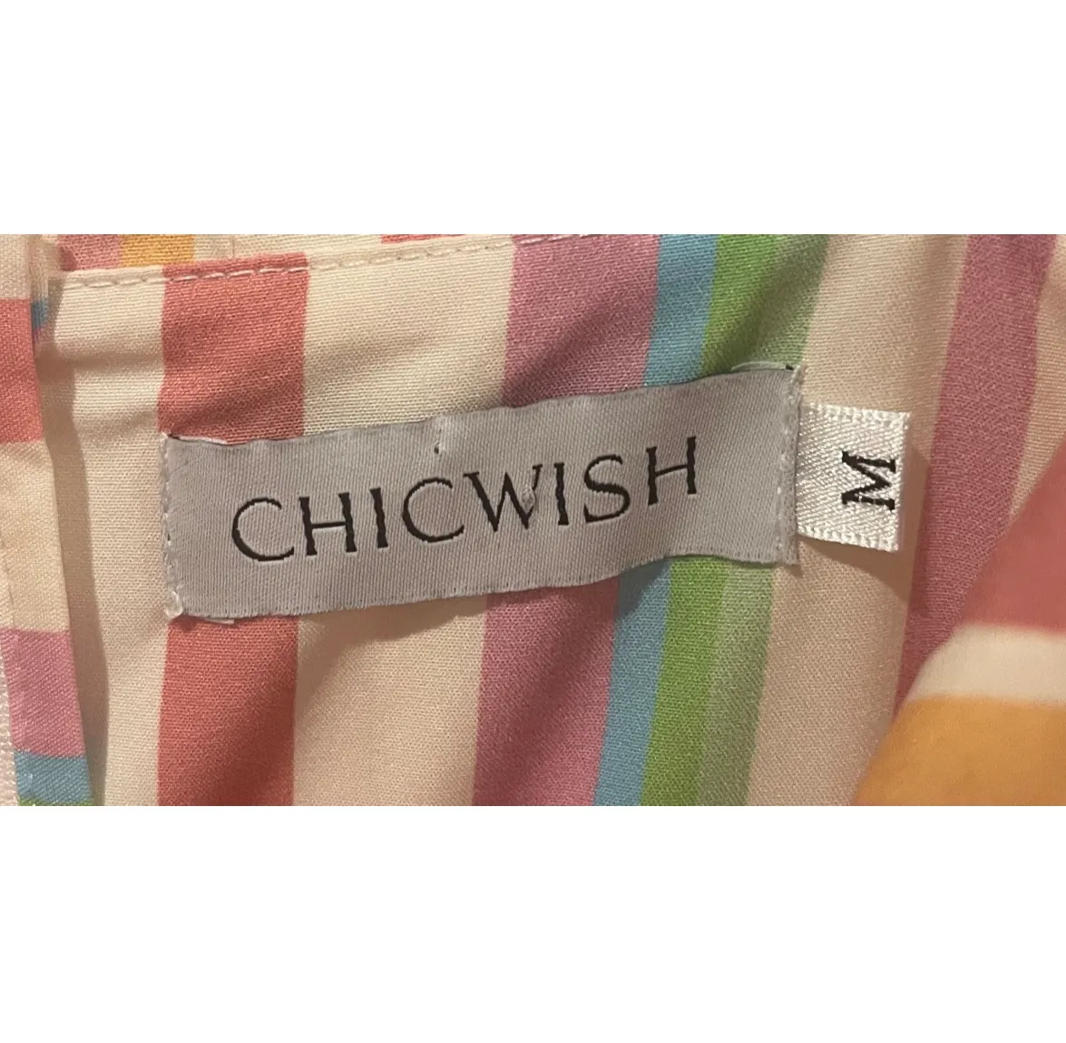 Rainbow Striped Multicolor Summer Maxi Dress - Image 3