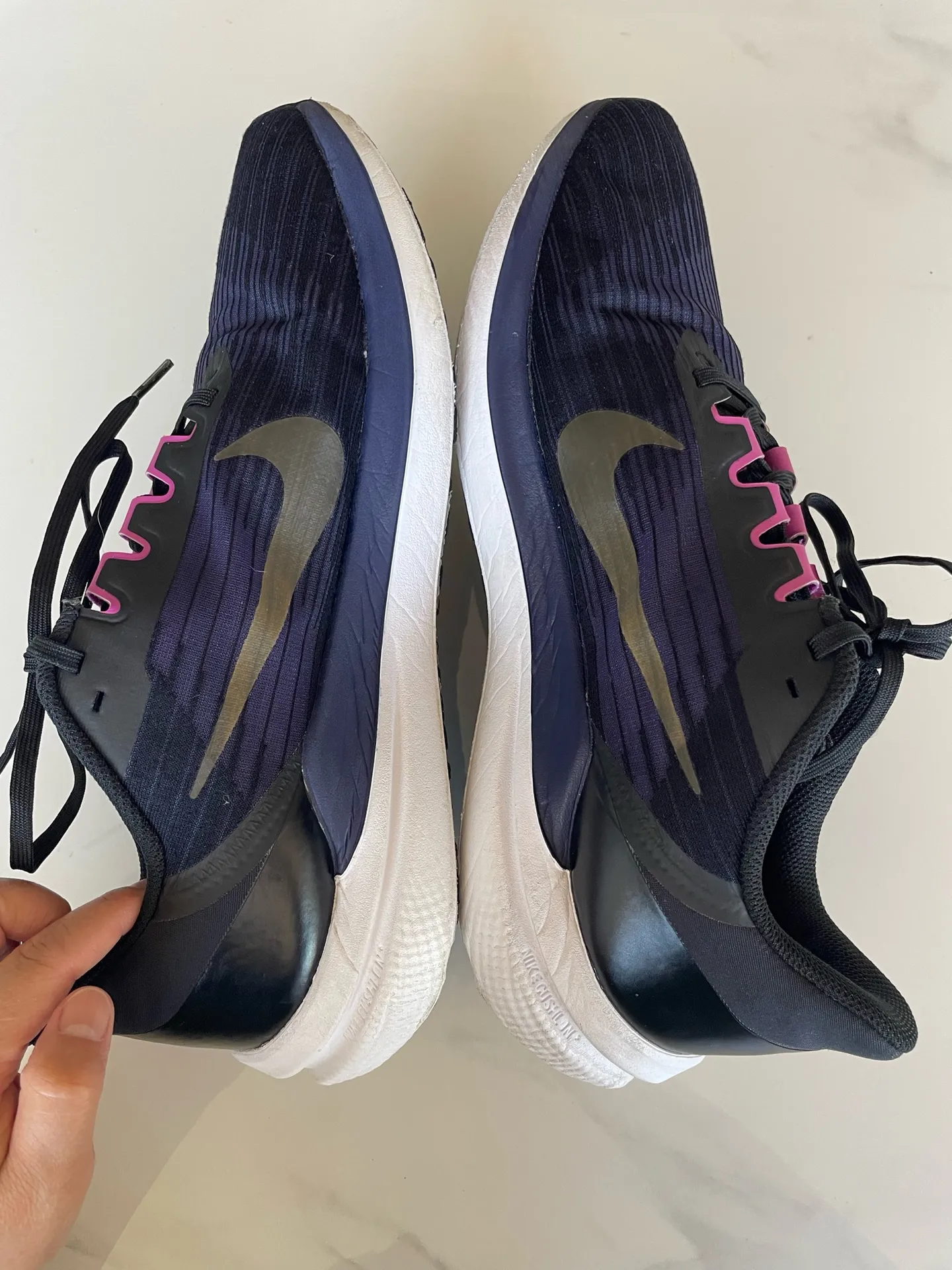 Nike Men's Air Winflo 9 Black Purple Gold Running Shoes #DD6203-007 Size US11.5 - Image 6