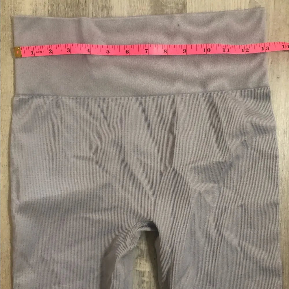 Madewell MWL light Purple Seamless 7/8 Ribbed Leggings L/XL - Image 2