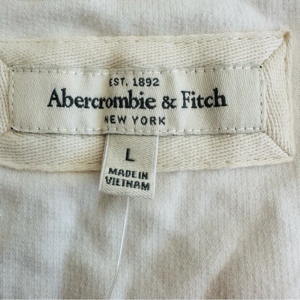 NEW! Abercrombie & Fitch Studded Vest White Y2K Western Size L - Image 5