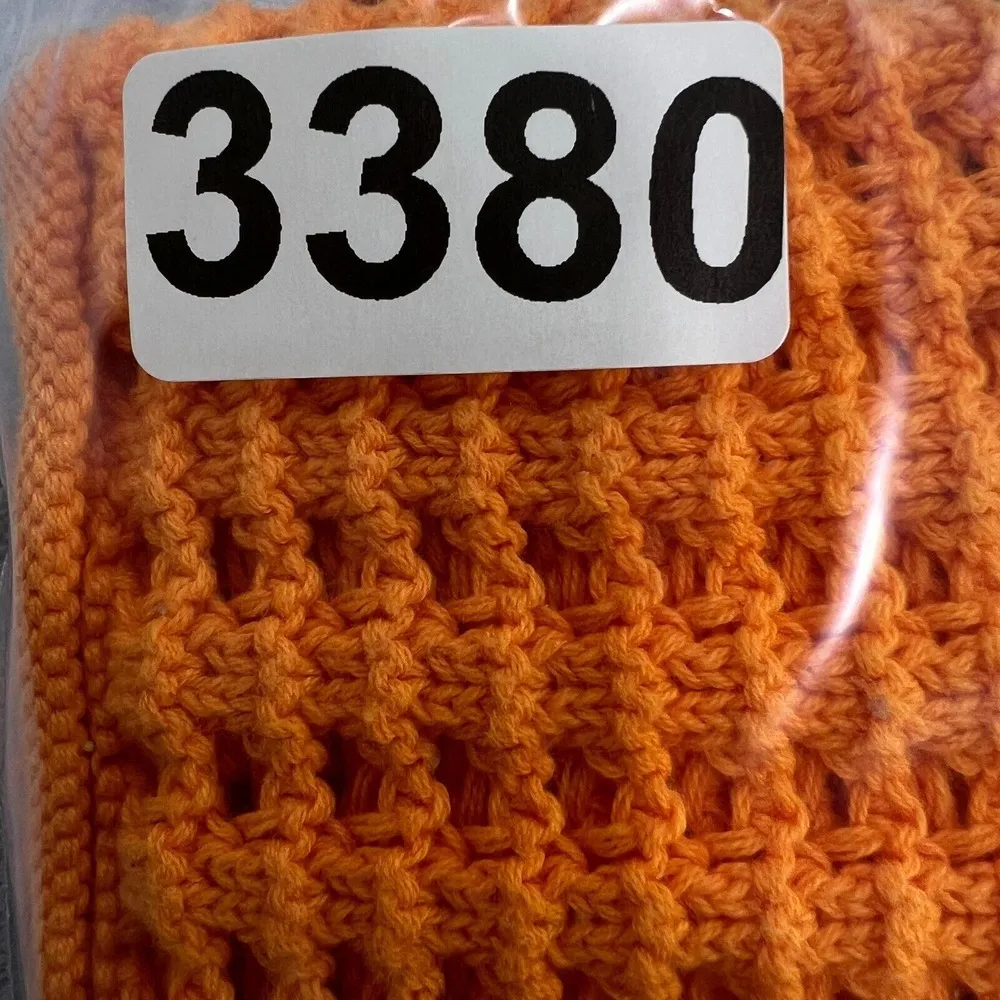 Wild Fable Crochet Sweater Medium Multi Color Square Neck Lightweight Casualwear - Image 8