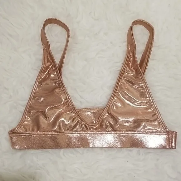 đź’•MINIMALE ANIMALEđź’• Shimmer Isle Bikini TOP Small S NWOT - Image 1