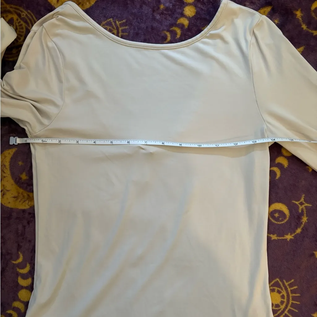 H&M Cream-Gray Long Sleeve Blouse - Image 8