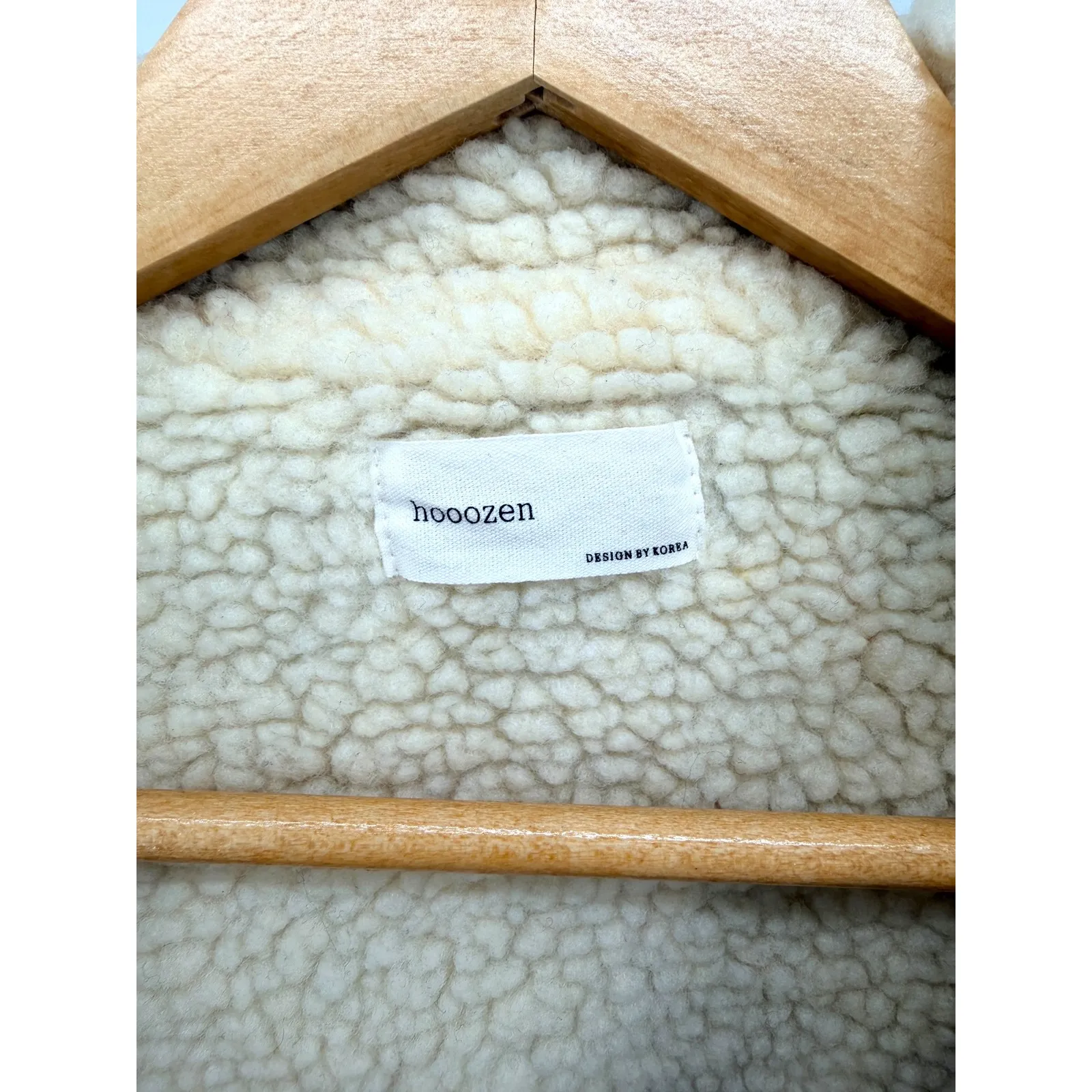 Hoozen Corduroy Sherpa Lined Trucker Jacket Brown Women's Size Medium - Image 3