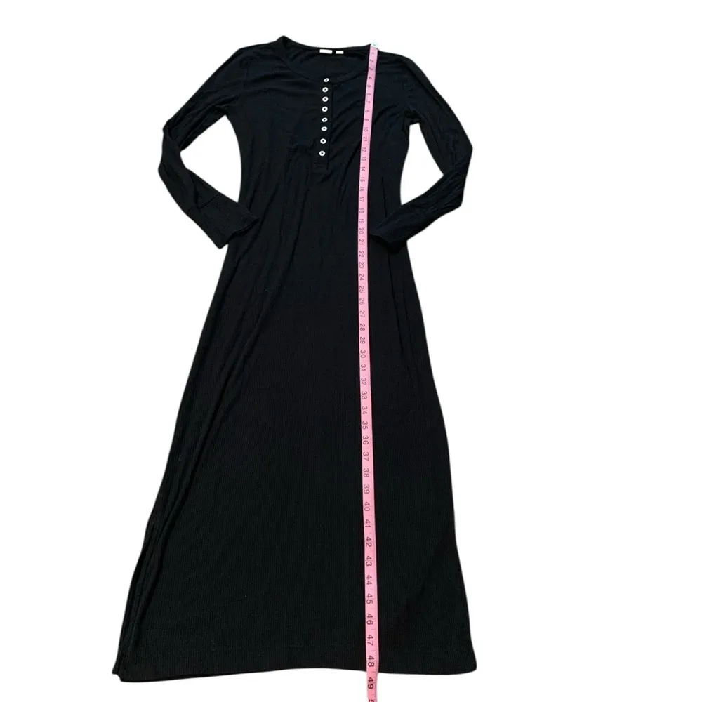 GAP black ribbed dress - Image 3