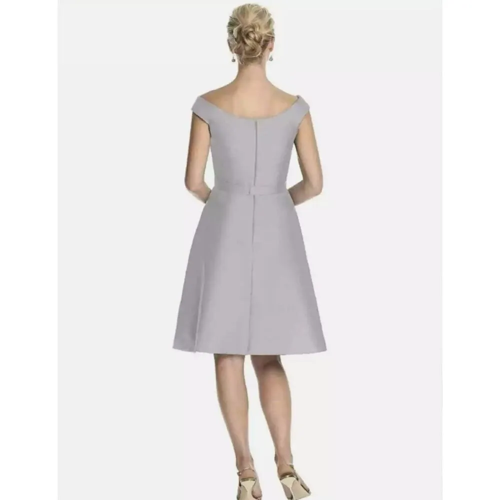 NWT Alfred Sung Off the Shoulder Cocktail Dress in Twirl Pink - Image 7
