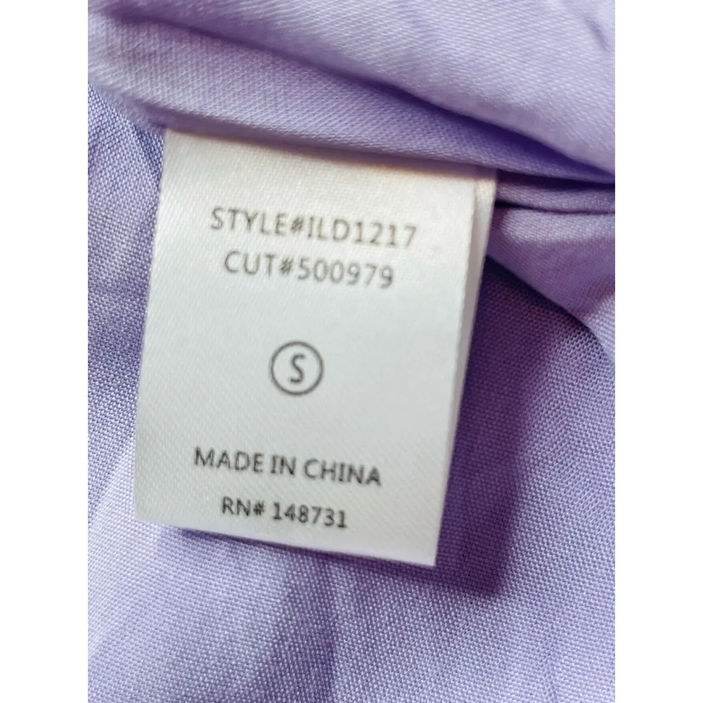 Lalavon Deep V Neck Maxi Dress size S Purple - Image 9