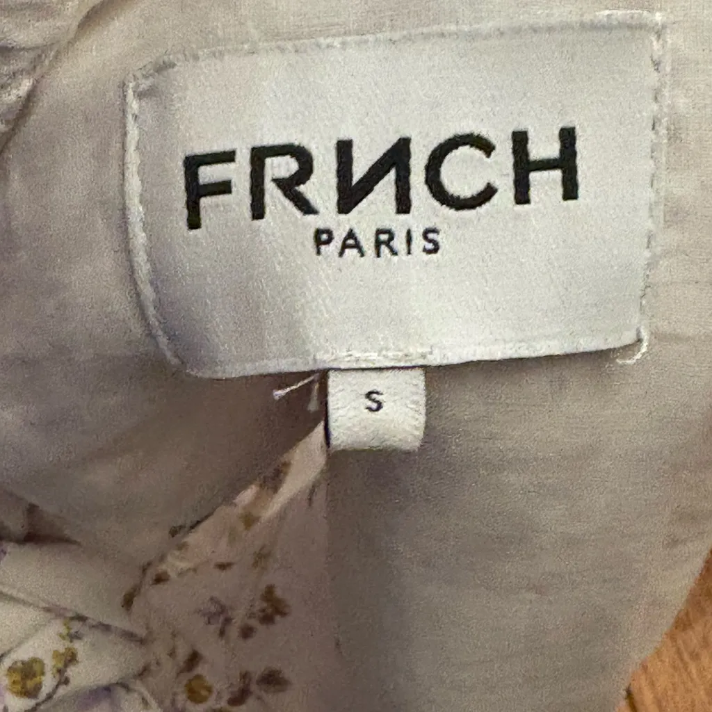 FRNCH Paris Floral Patterned Tie Back Top - Image 3