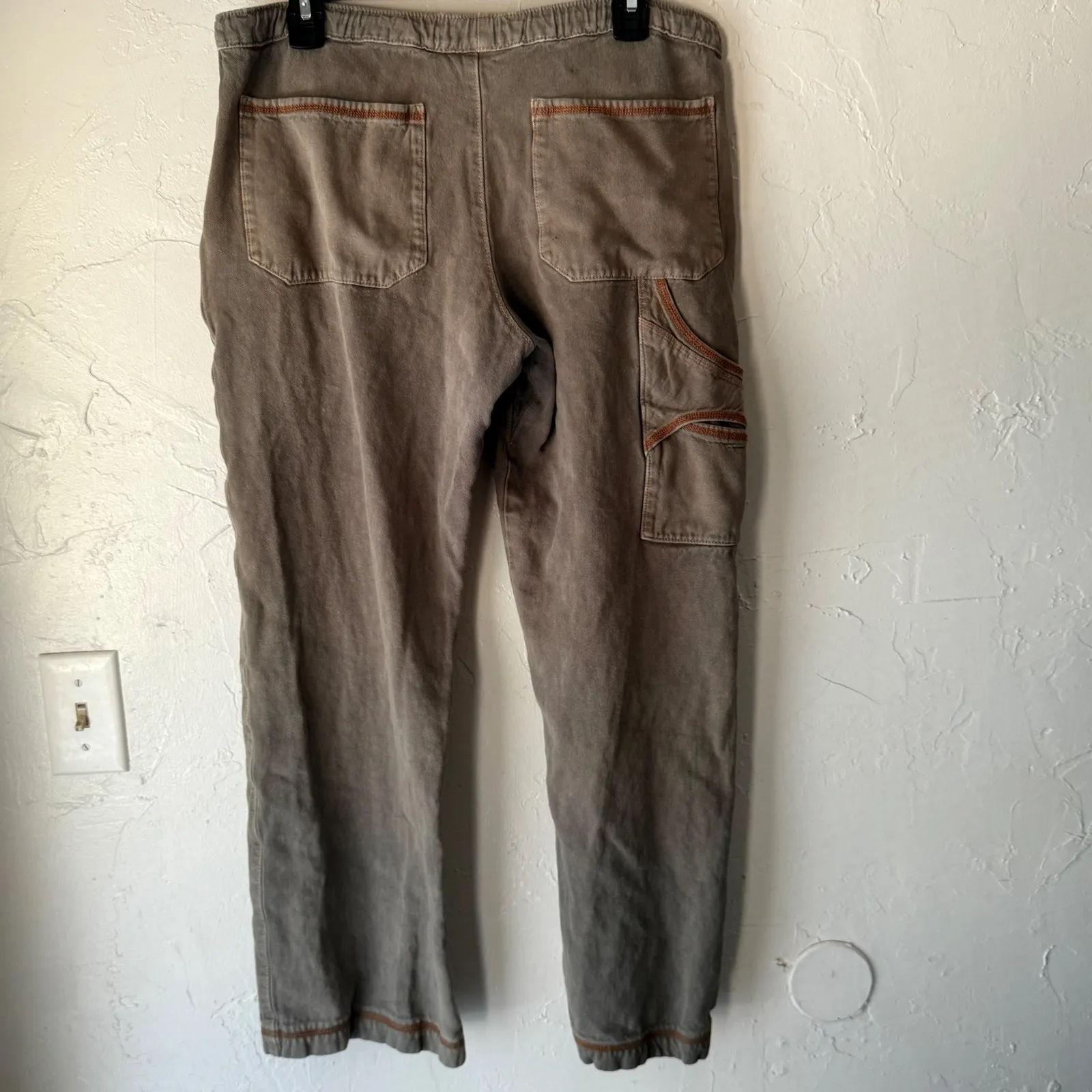 Circle Creations Hemp Blend Drawstring Casual‎ Pants S Relaxed Hippie Festival Gray - Image 3