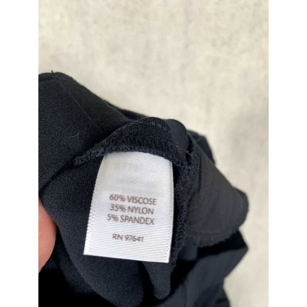 J.Jill Pointe Leggings Medium Black Pull On Pants Stretch Career Work Elastic - Image 9