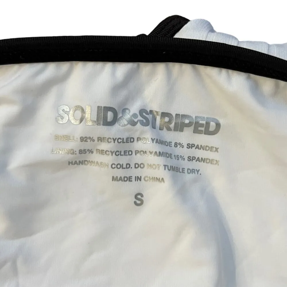 Solid & Striped The Rachel Contrast Rib Bikini Bottoms Size Small - Image 4