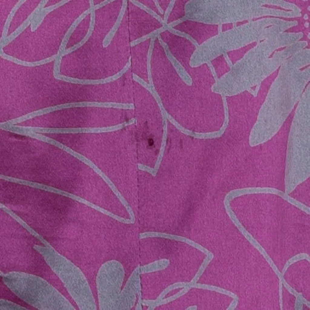 Vintage‎ Express Womens Silk V Hem Floral Midi Skirt Size 11/12 Purple Y2K Fairy - Image 10