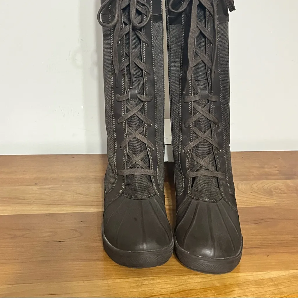 Clarks Carima Pluma Waterproof Snow Winter Knee High Tall Boot Brown Size 6.5 - Image 5