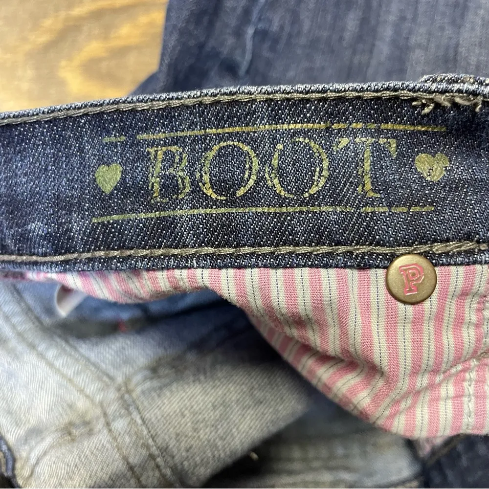 Victoria’s Secret PINK Crystal Limited Edition Boot Jeans Womens 8 Bling Sequin - Image 11