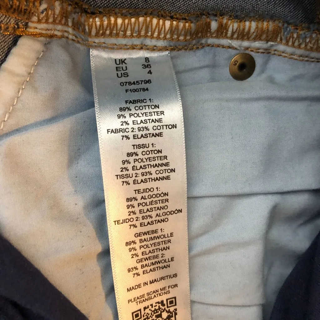 Asos Womens Maternity Jeans Skinny Pull On Stretch US 4 - Image 4