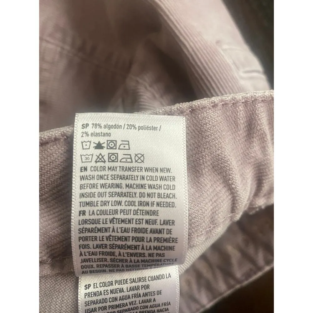 American Eagle Hi-Rise A-Line Skirt Dusty Lavender Corduroy Mini Juniors Size 0 - Image 5