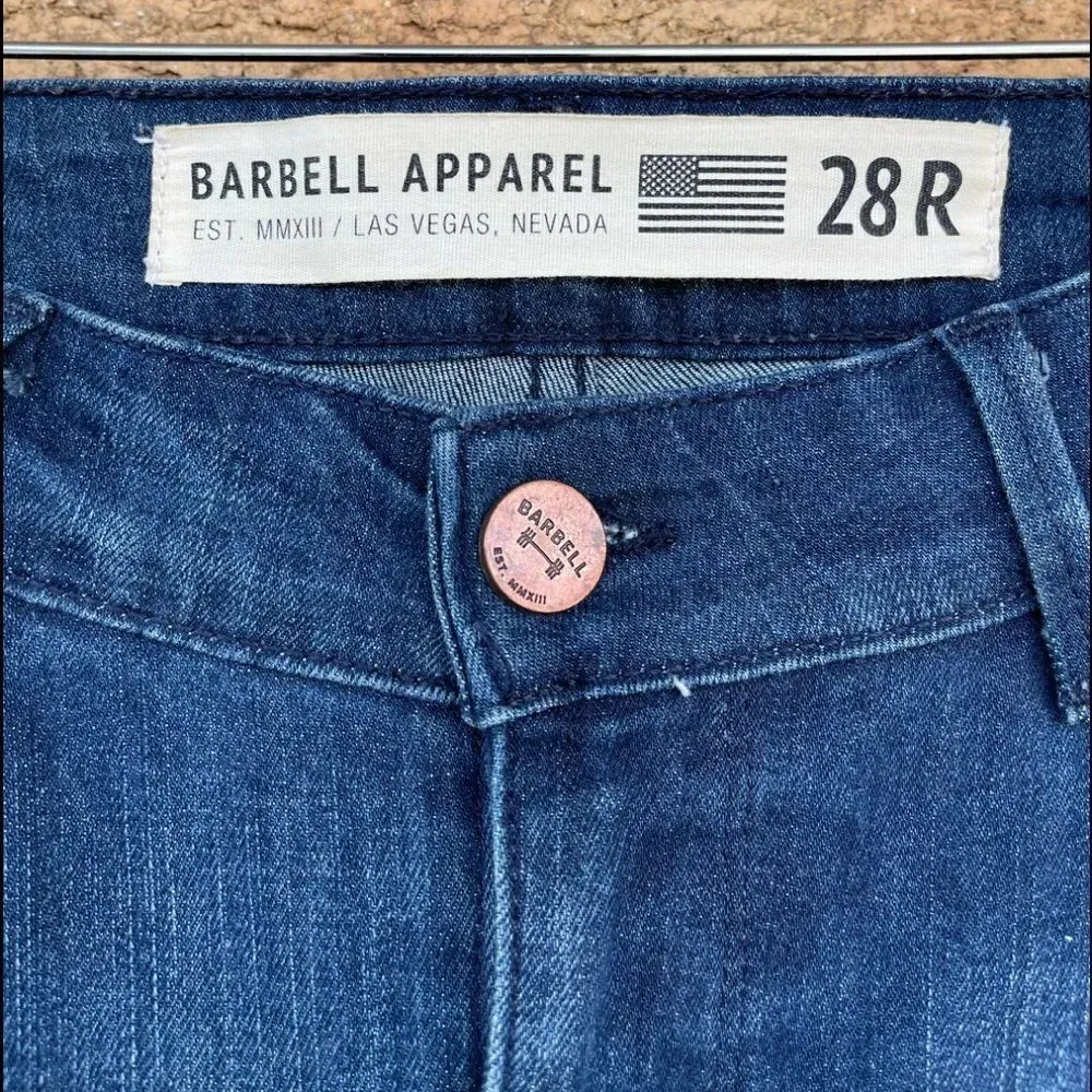 Barbell Apparel Dark Wash Slim Jeans size 28 Blue - Image 2