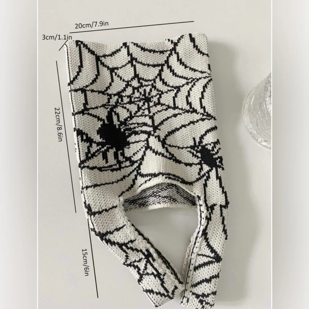 Spider Halloweeen Knit Bag, Double Handles - Image 3