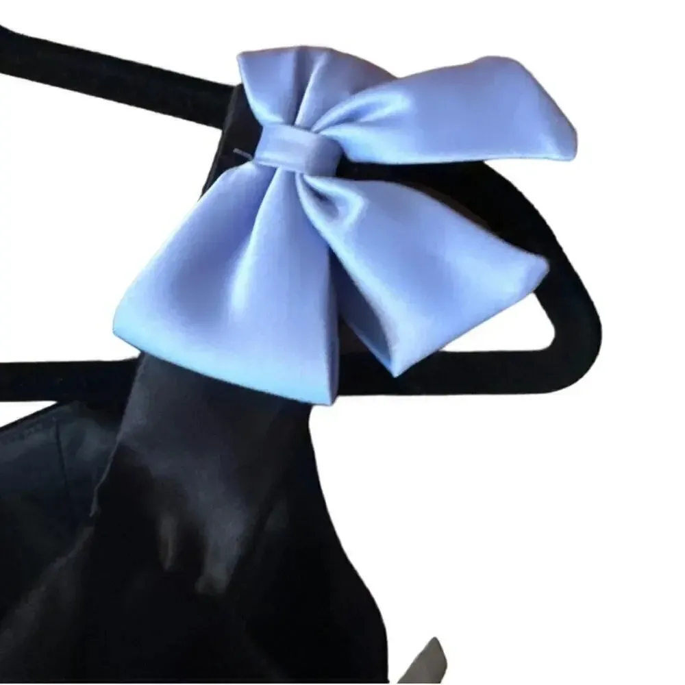 Jessica McClintock for Gunne Sax cocktail dress ribbon feminine black 3/4 HOCO - Image 4