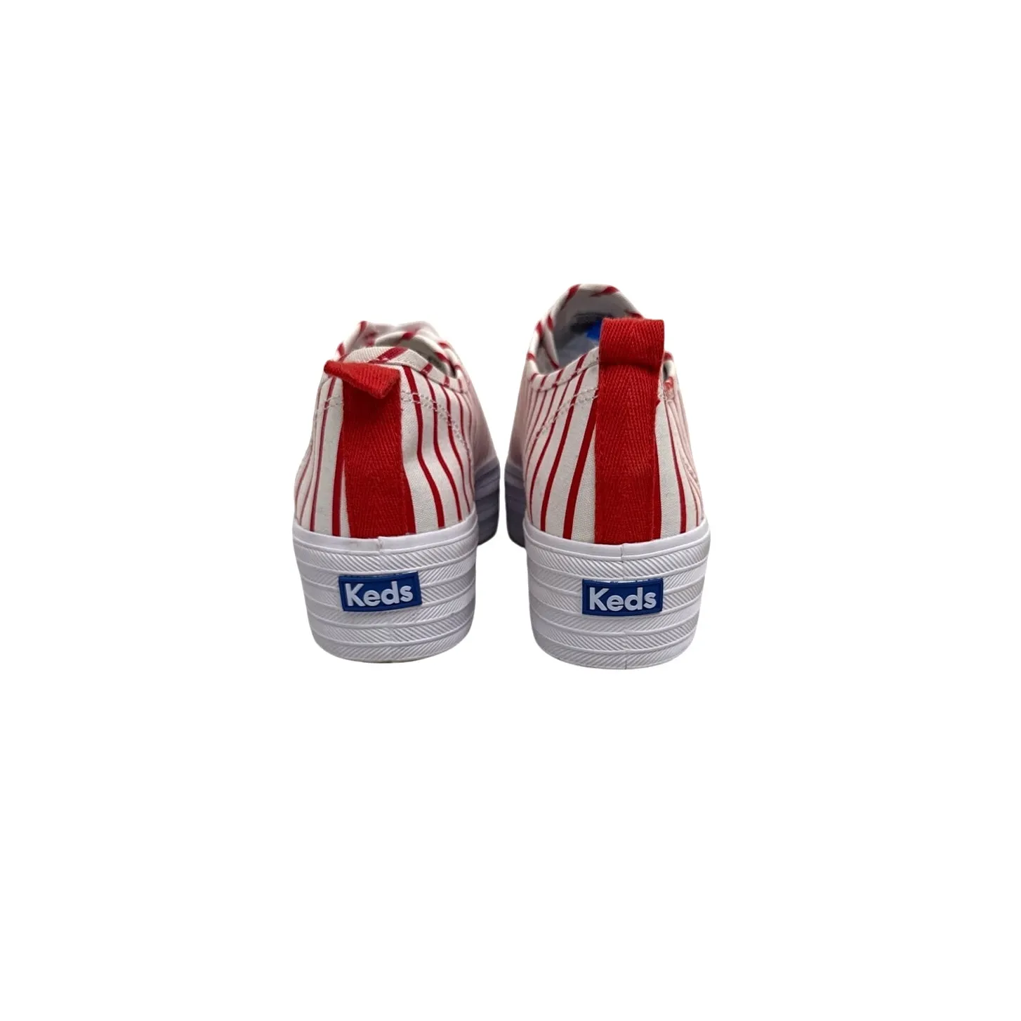 KEDS Shoes Triple Up Breton Red White Stripes Platform Sneakers Size Women's 8 - Image 4