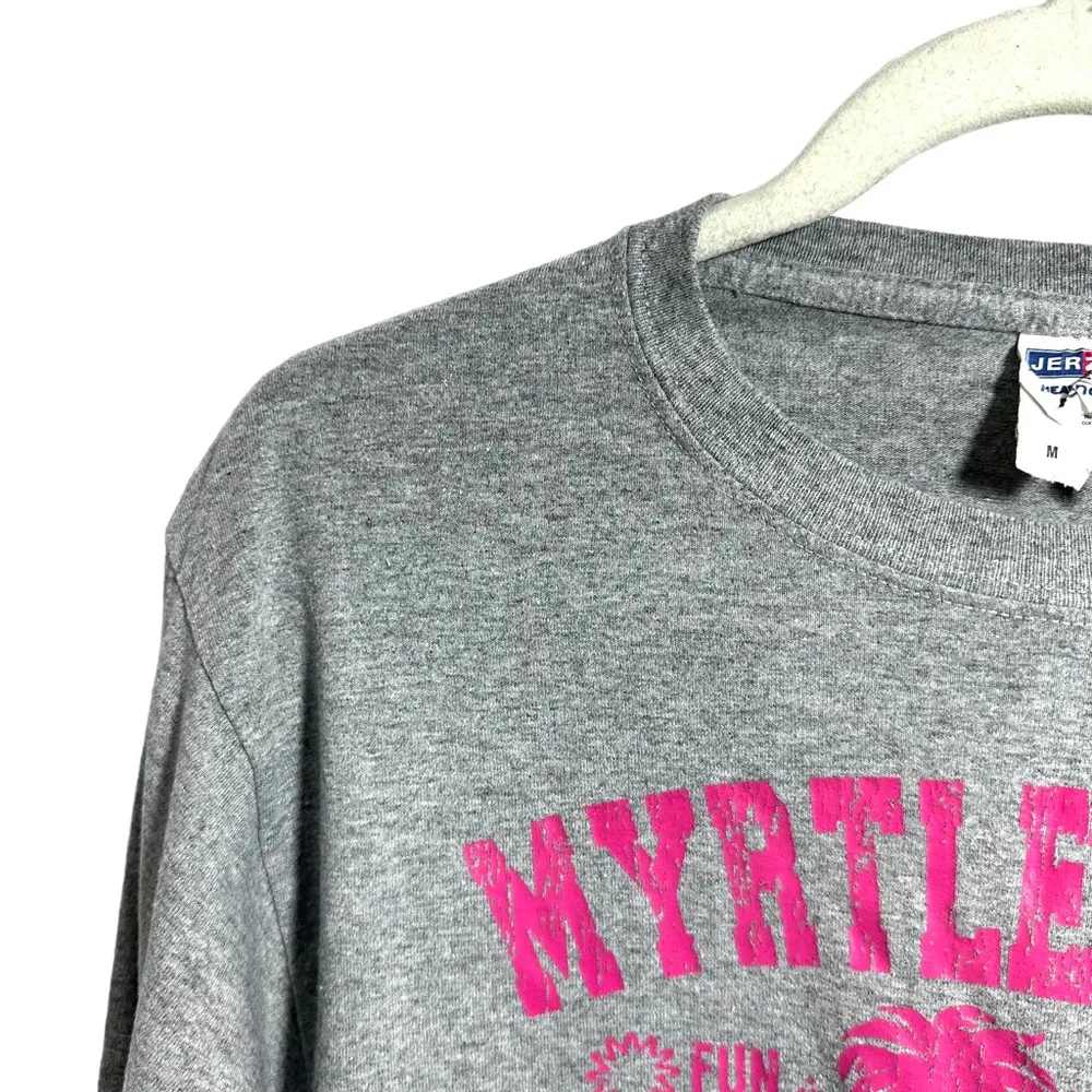 Myrtle Beach South Carolina Womens Sz M Gray Shirt Long Sleeve Souvenir Fun Sun Size M - Image 5