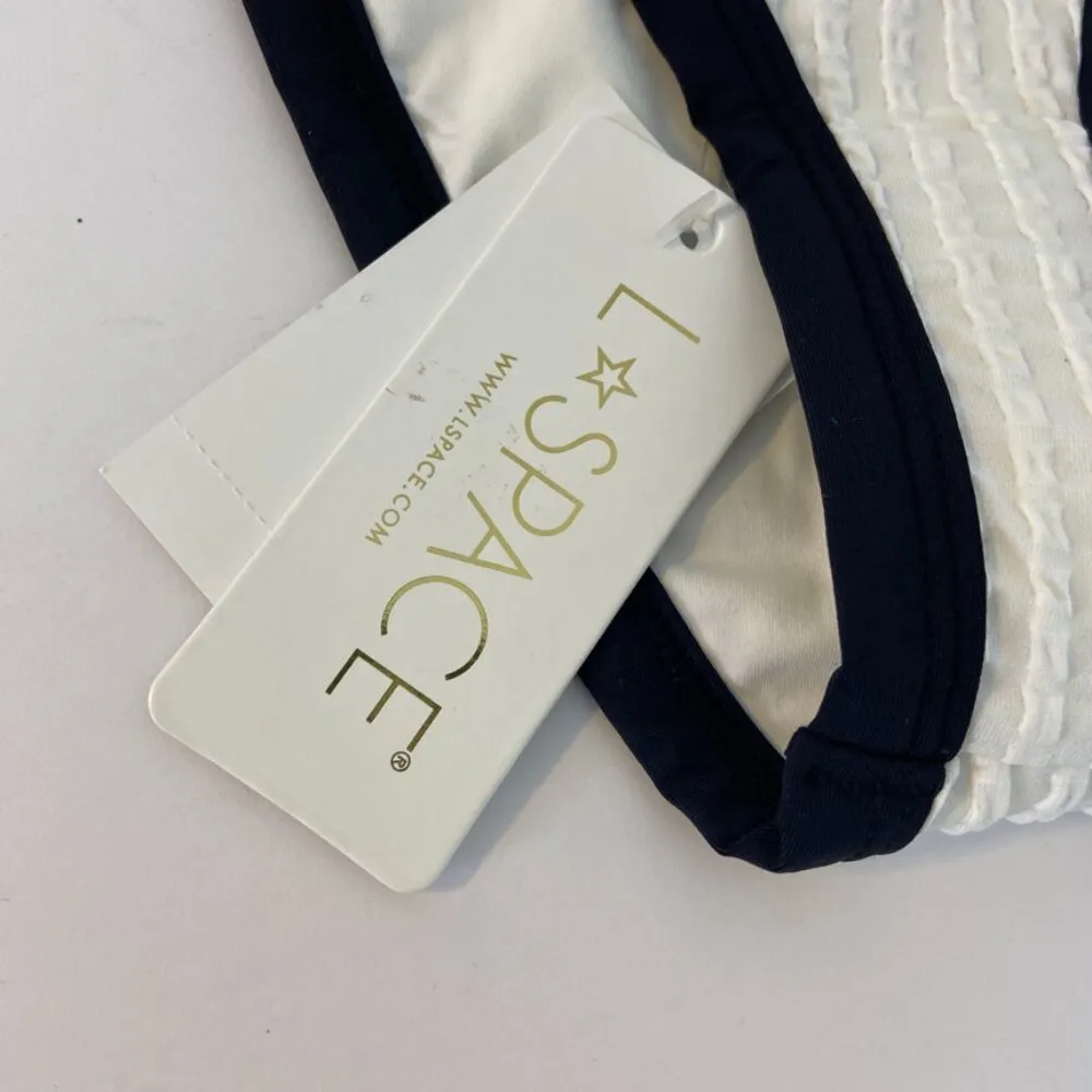 NWT L*Space White & Black Foley Bitsy Bikini Bottom - Image 8