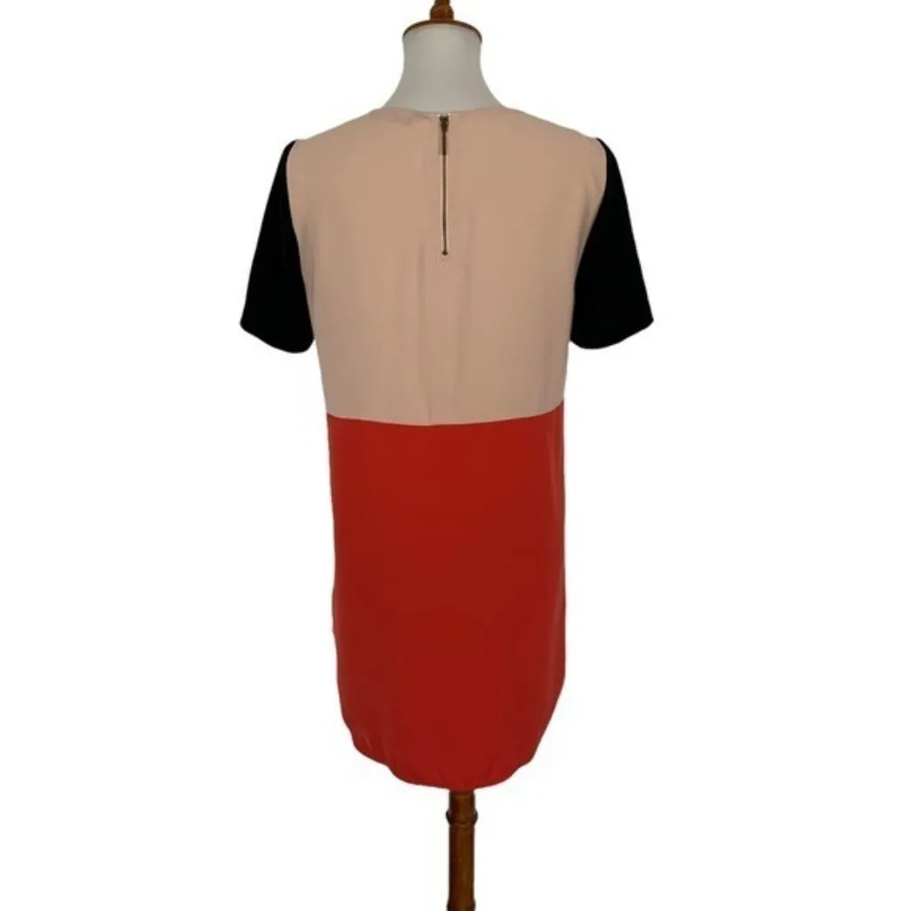 Zara Woman Colorblock Short Sleeve Mini Shift Dress‎ Modern Chic Trendy Small - Image 5