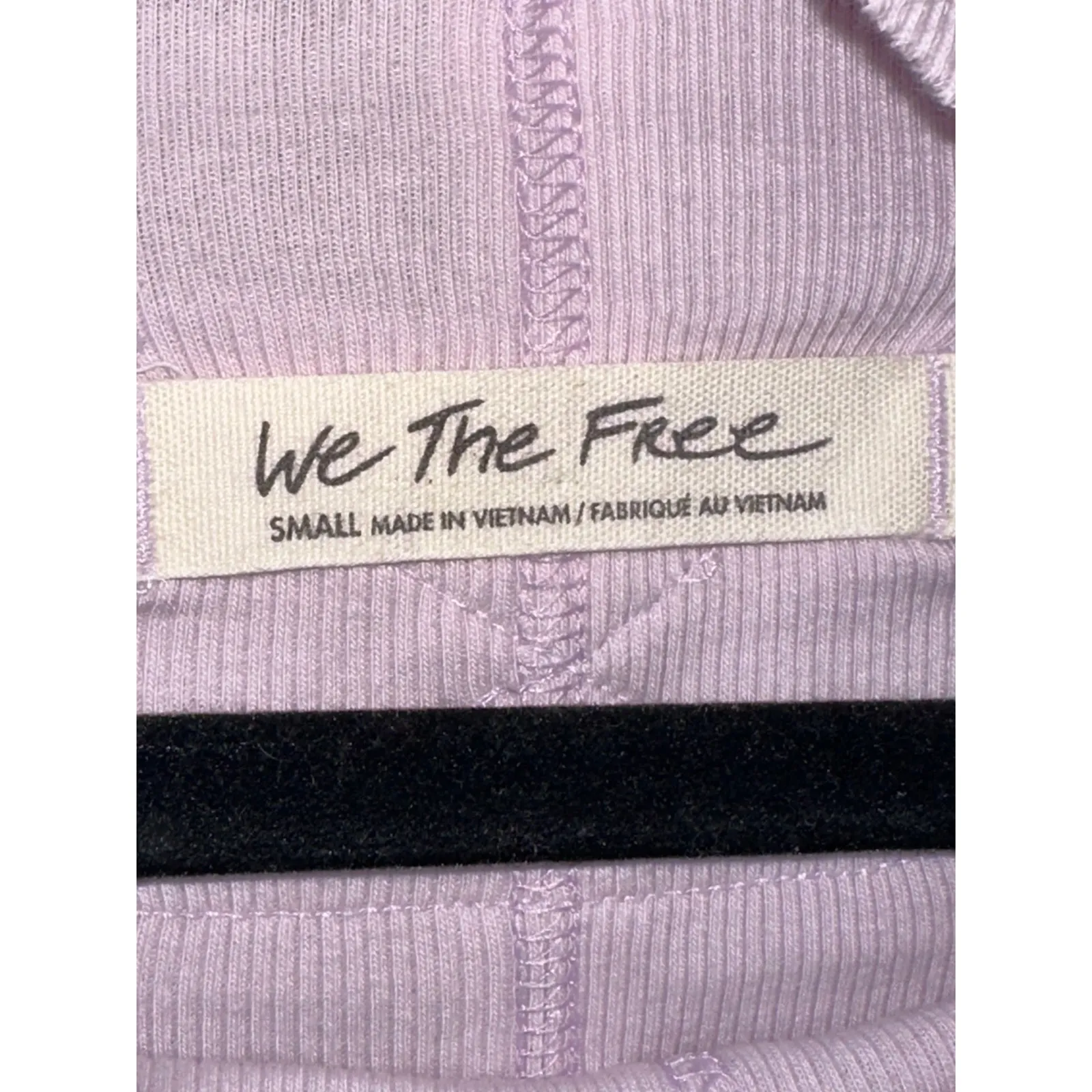 We The Free 'Bolero' Light Purple Long Sleeve Ribbed Turtle Neck Blouse Size S - Image 4