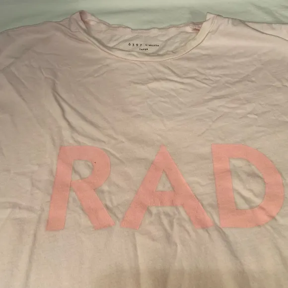 6 3 9 7 RADICAL‎ tee shirt, sz LG Pink - Image 3