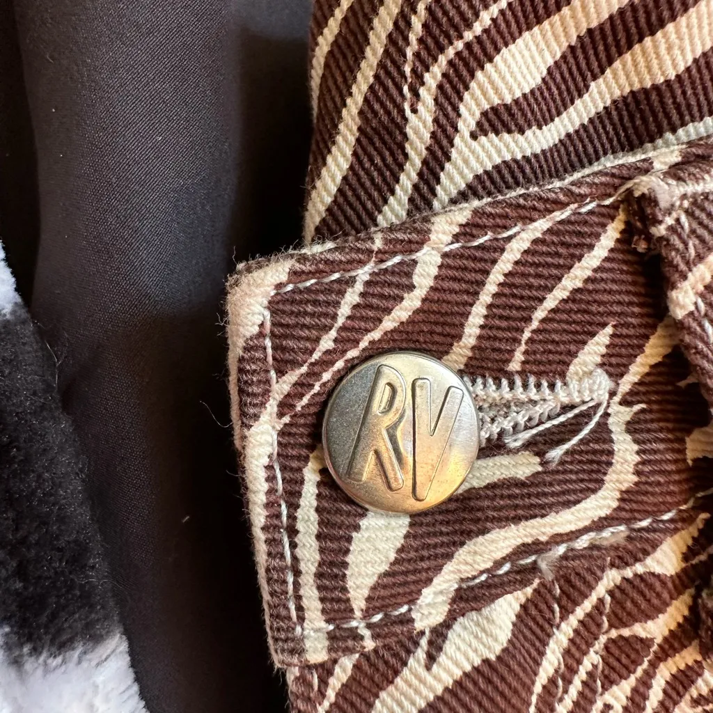 RV RVCA Zebra Animal Print Jeans - Image 5