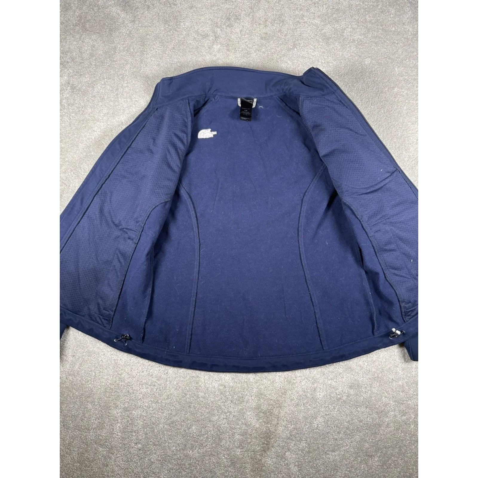 The North Face Jacket Womens L Blue Apex Bionic Soft‎ Shell Full Zip Mock Neck * - Image 8