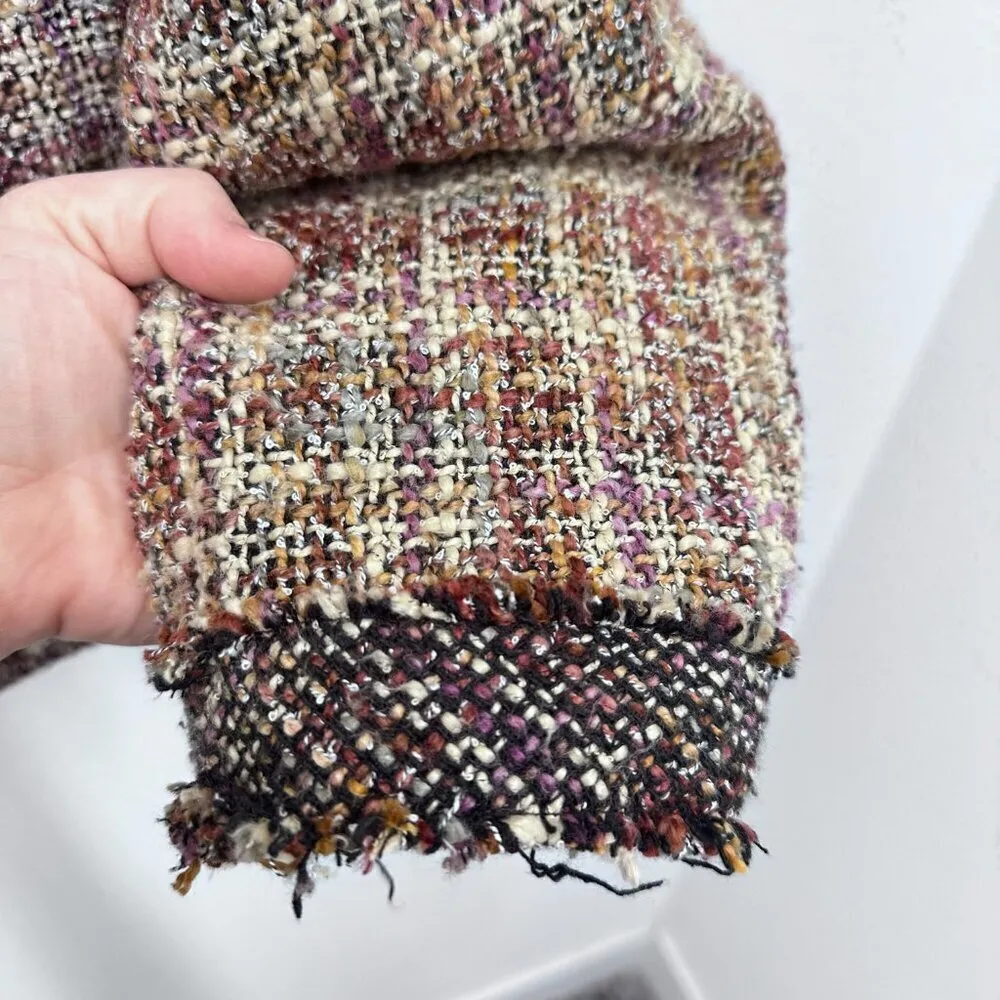 Coldwater Creek Brown Black Tweed Jacket Classic Career Country‎ Club Size 16 - Image 5