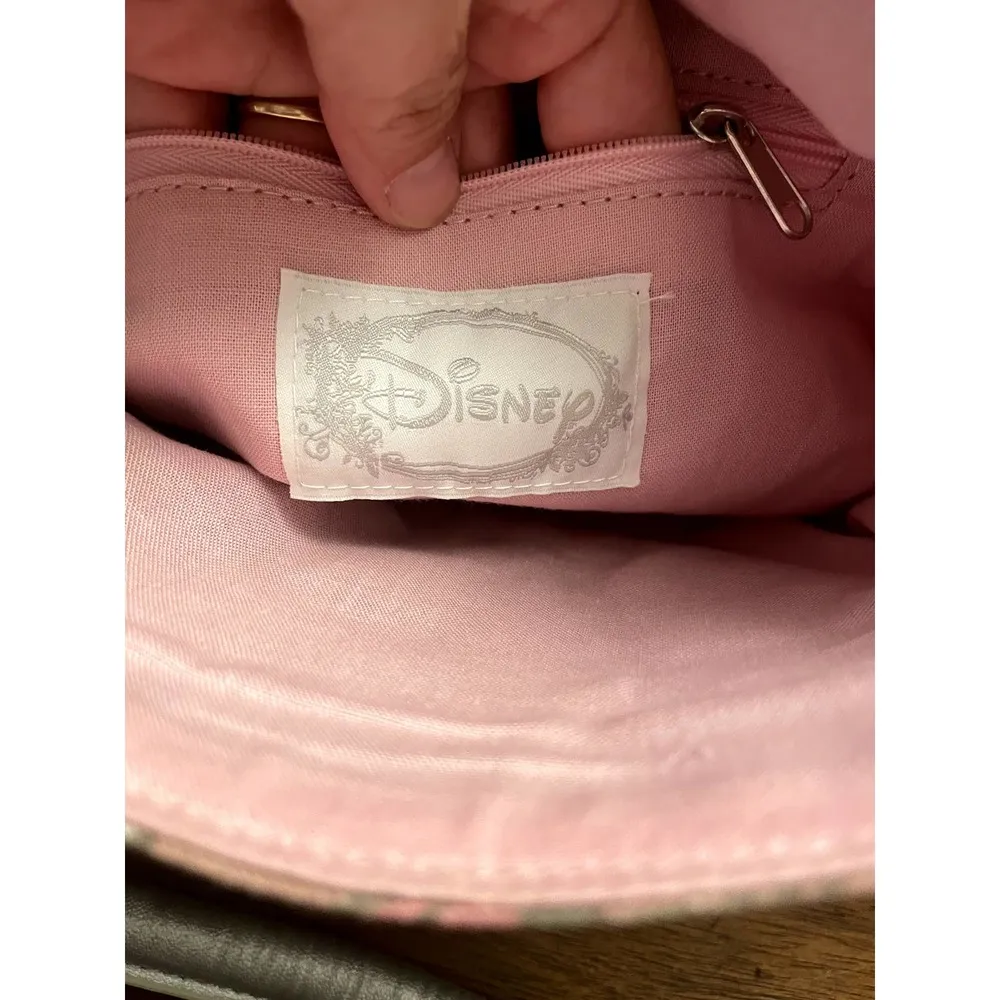 Disney pink Minnie Mouse hobo style bag NWOT with keychain - Image 8