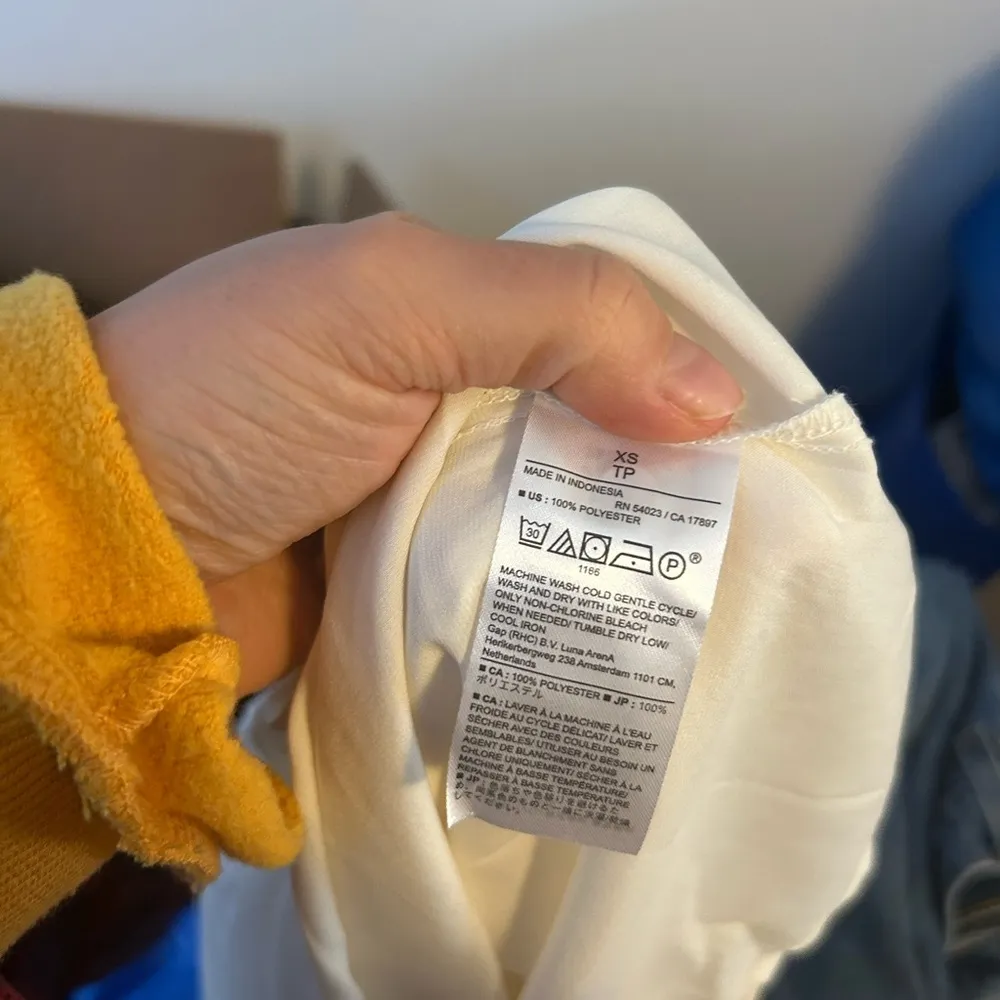 Nwt Banana Republic Snow Day White Short Sleeve Essential Blouse - Image 4