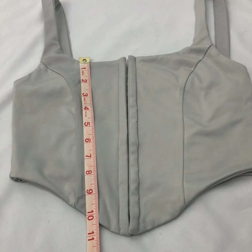 Mint green Corset Cropped Top womans size small - Image 8
