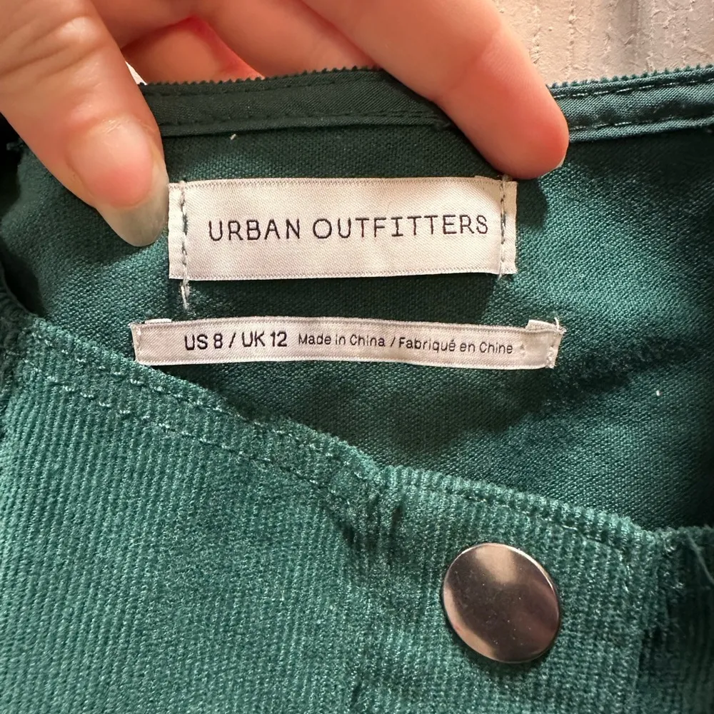 Urban Outfitters green corduroy button up dress - Image 3
