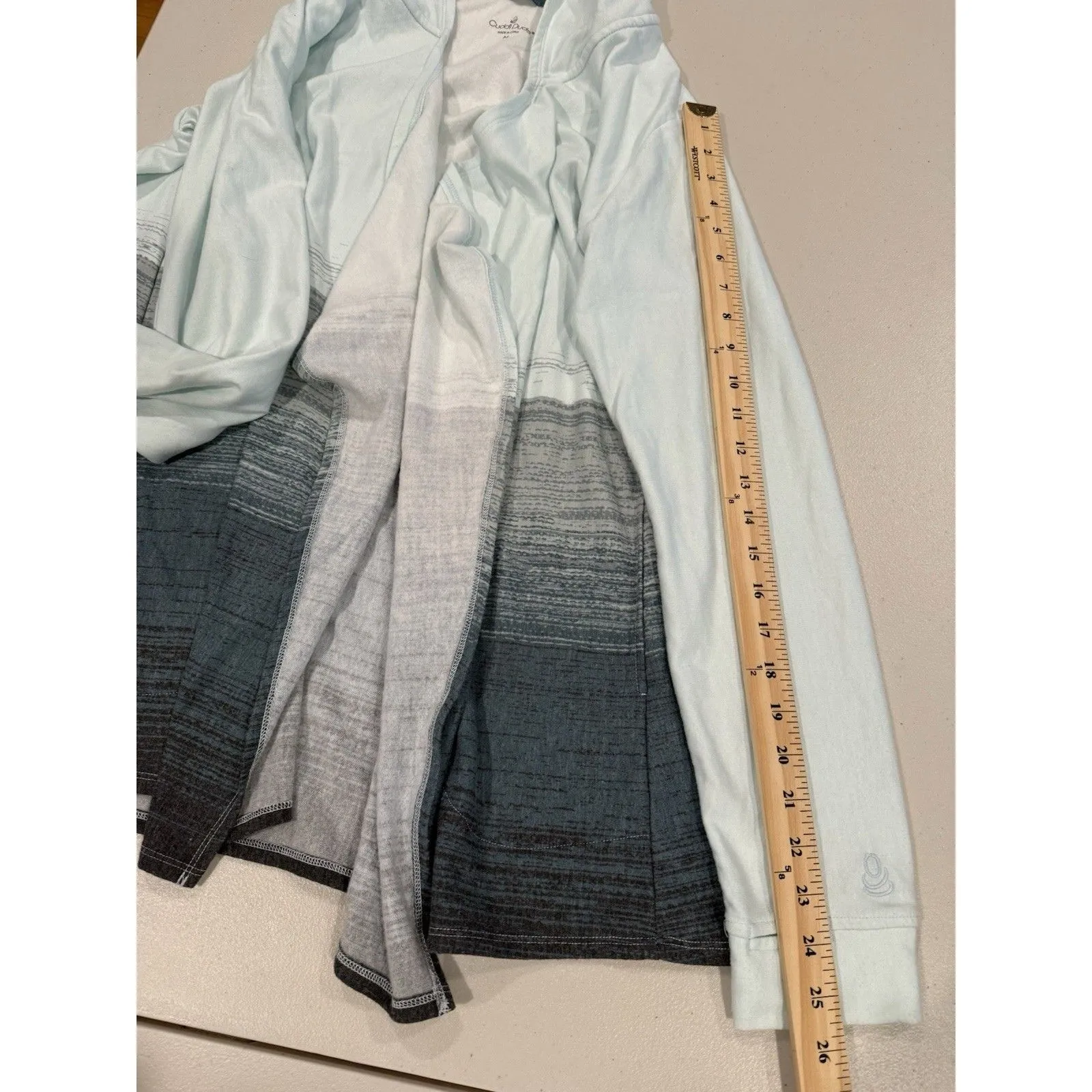 Cuddl Duds Cardigan Hoodie Womens Medium Fleece Open Front Travel Pockets Lounge - Image 6