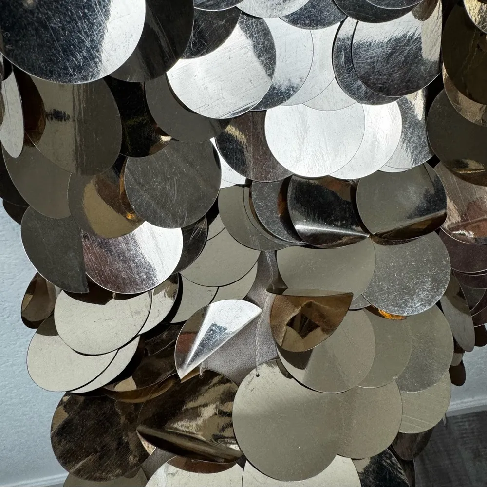 Alice + Olivia Contessa Paillette-Embellished Crepe De Chine Mini Dress Gold 2 - Image 7