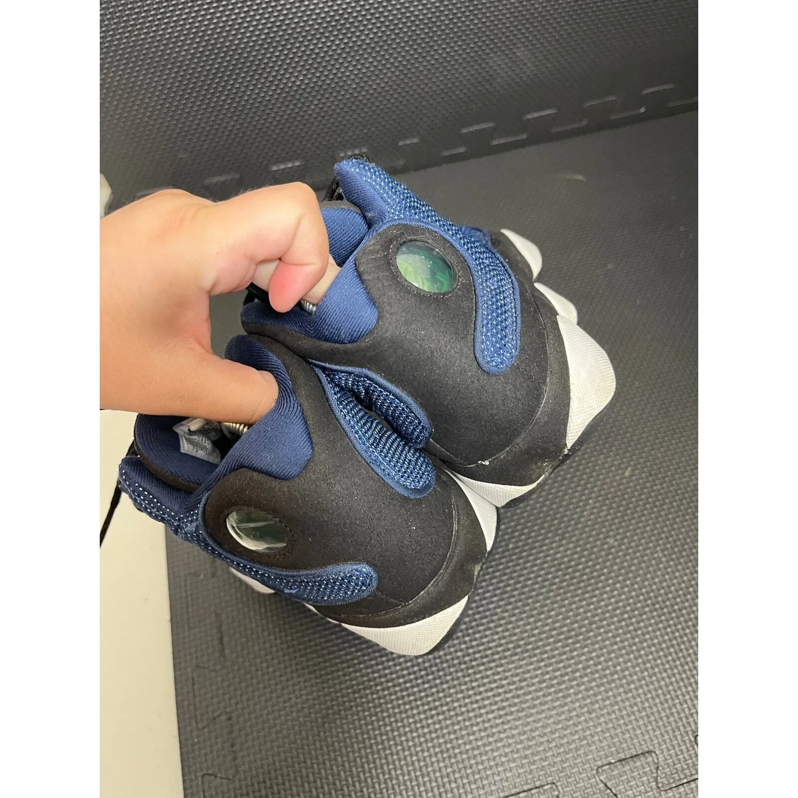 Nike Air Jordan 13 Retro Blue Boys Size 5Y Womens 6.5 Athletic Shoes 884129-400 - Image 6