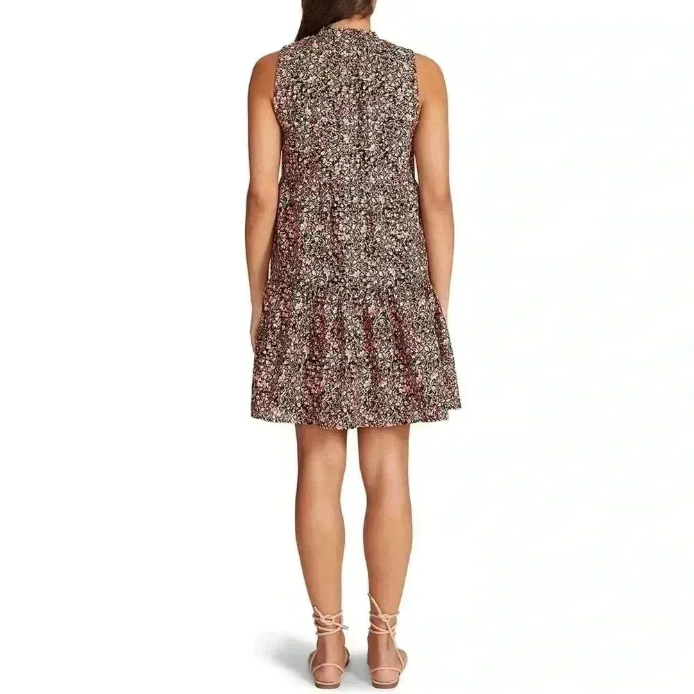 BB Dakota by Steve Madden Ladies Sleeveless Tiered Floral Dress L - Image 4