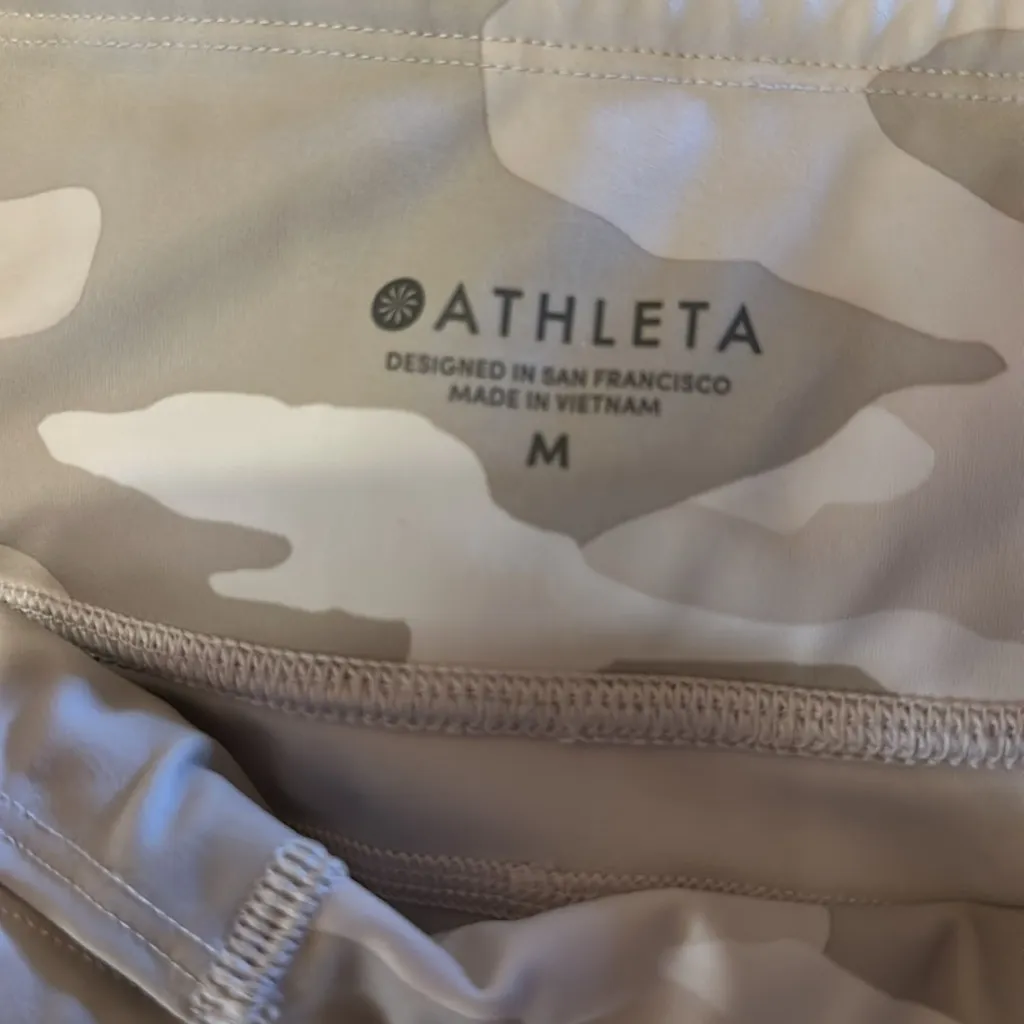 Athleta Camo Contenders 7/8 Leggings With Zip Pockets, Drawstring - Image 6