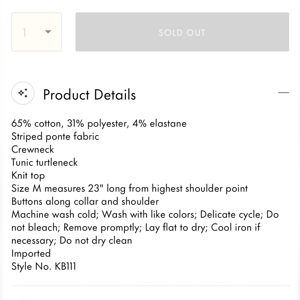 Kate Spade Stripe pointe tunic turtleneck knit top size medium Navy stripes - Image 12