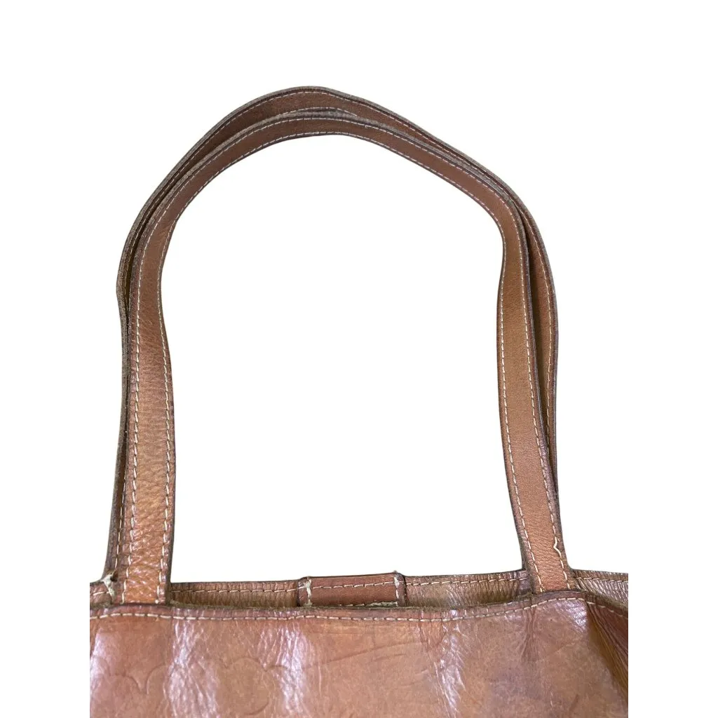 Patricia Nash Womens Brown Leather Tote Handbag Large SKU 8744 - Image 2