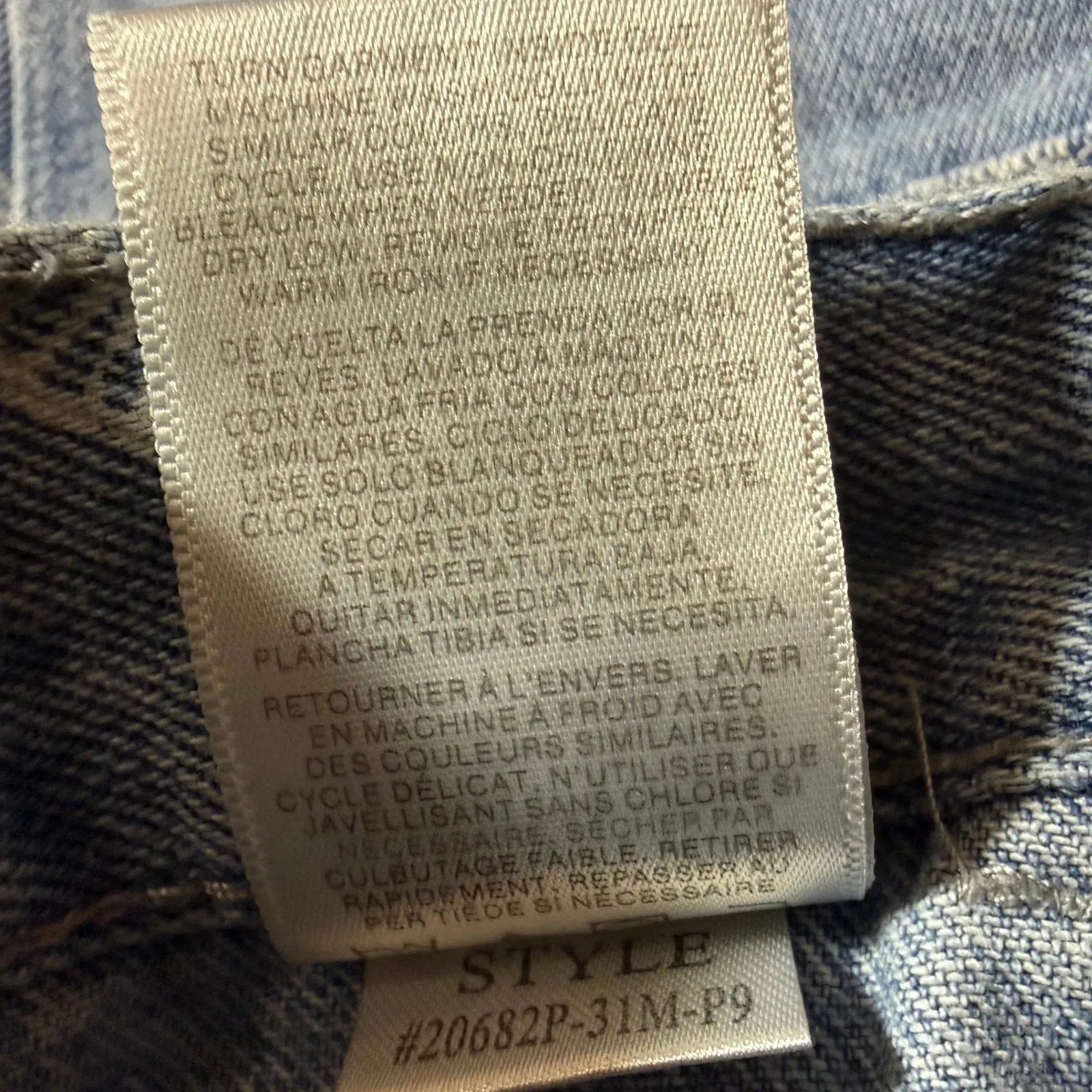 Simple Society 30X29 Butterfly Print Denim Jean SoftGoth Grunge Fairy Fest Y2K - Image 7