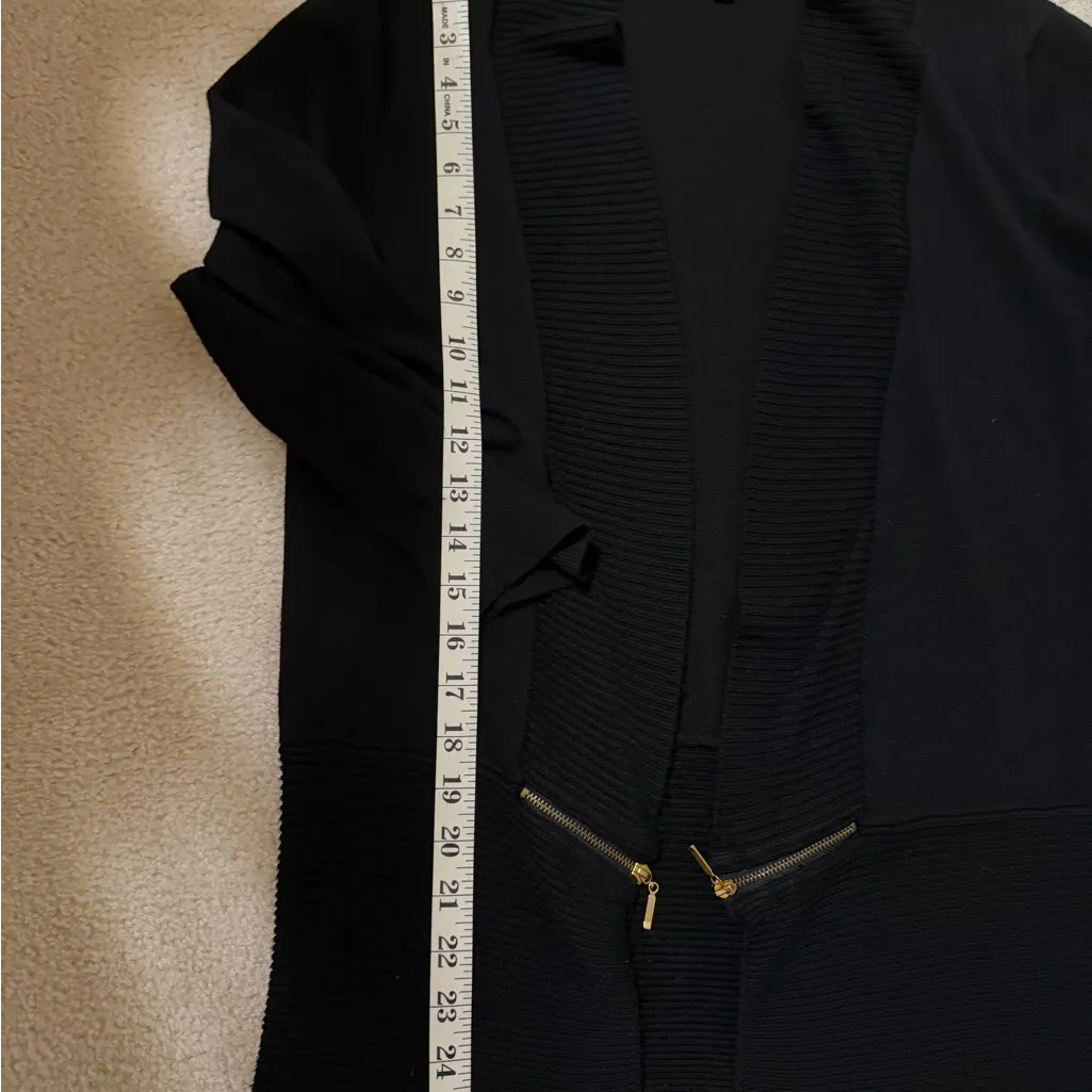 Premise  Studio Black quarter sleeve cardigan in L - Image 3